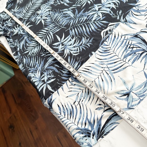 J. Jill Wearver Collection Tropical‎ Palm Leaf Short Sleeve Pullover Dress XL - Picture 8 of 8